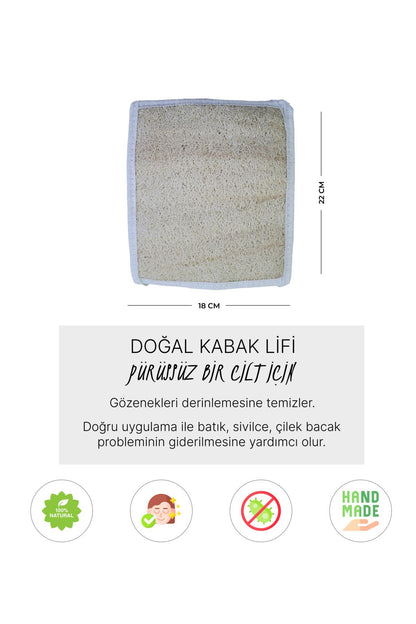 Doğal Kabak Lifi Büyük Kese